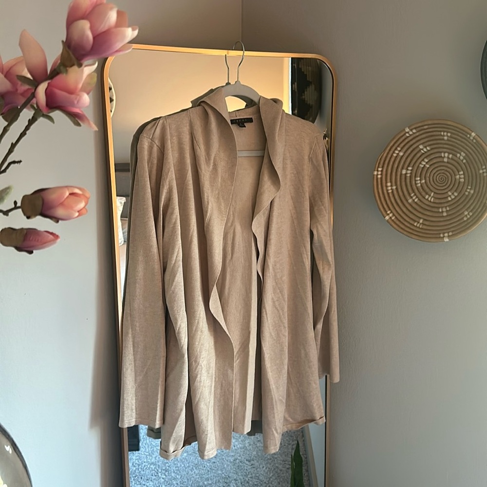 Oatmeal Hooded Cardigan (L)